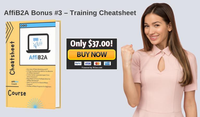 AffiB2A Bonus #3 – Training Cheatsheet