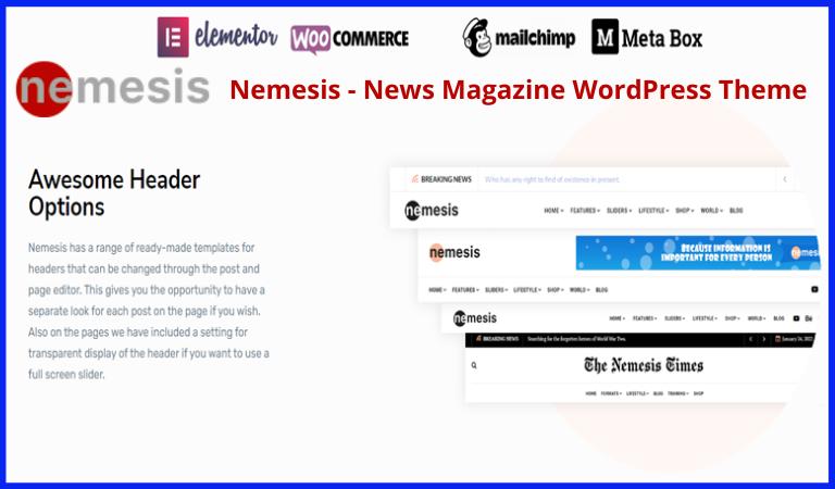 nemesis news magazine wordpress theme