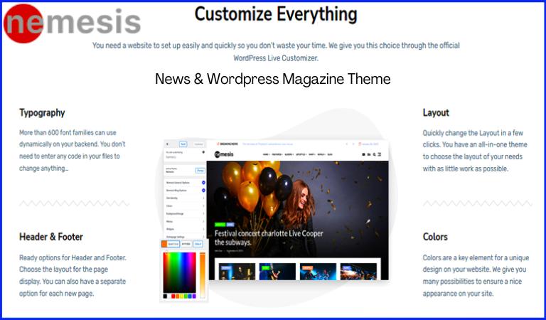 nemesis news magazine wordpress theme