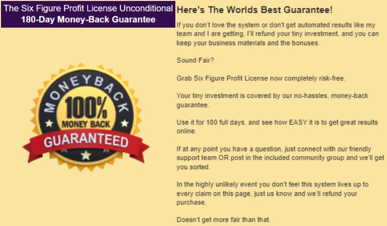 Six Figure Profit License Review-Guarantee!