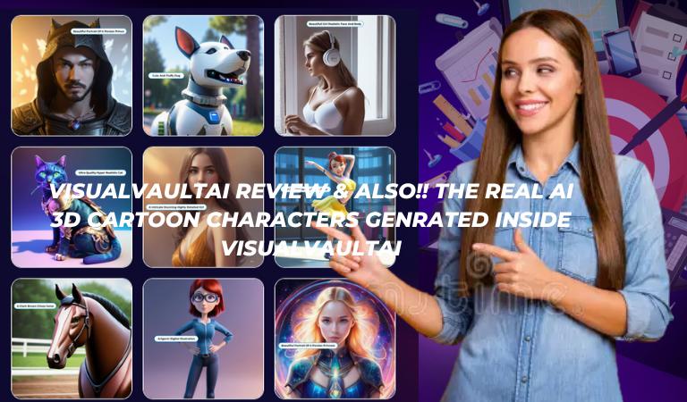 ALSO!! The Real AI 3D Cartoon Characters Genrated INSIDE VisualvaultAI