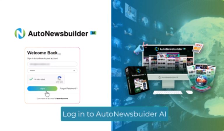 Auto News Builder Ai Review - Login & Select